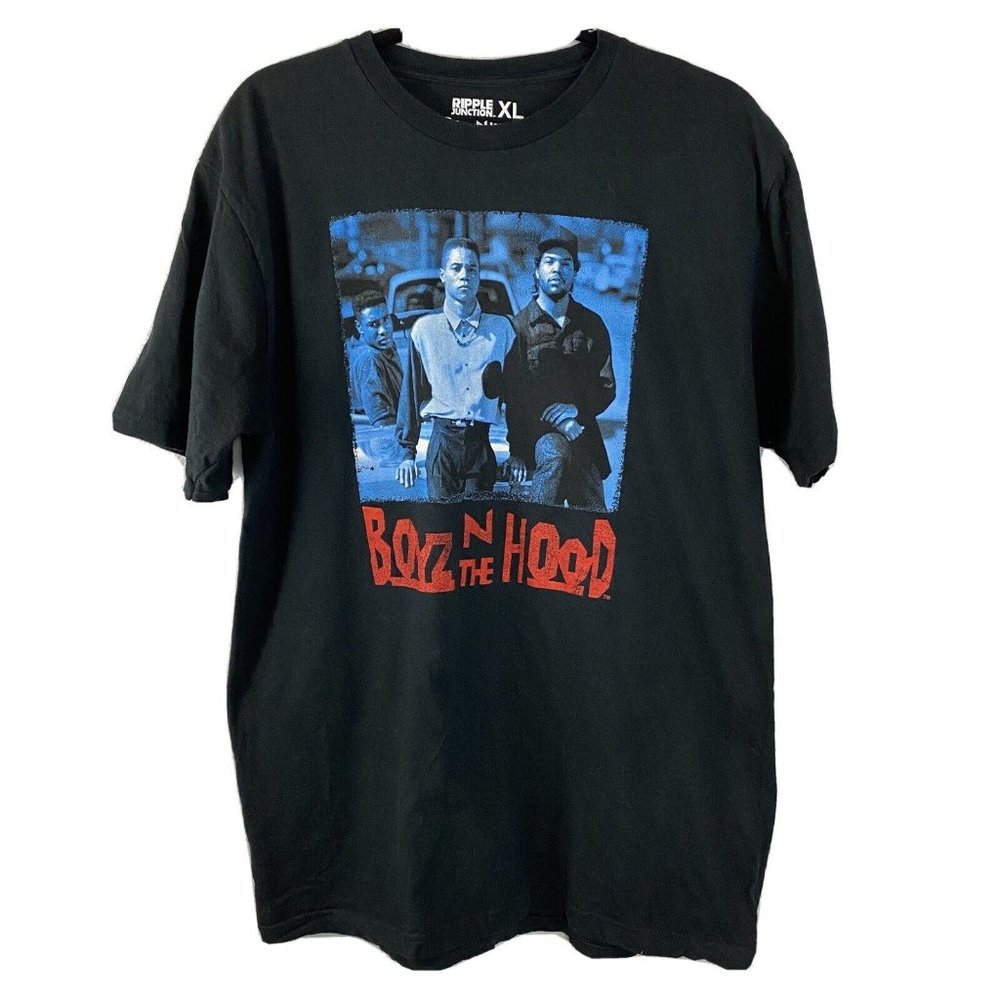 Boyz N the Hood Red and Blue Crew T-shirt Tee Sz XL